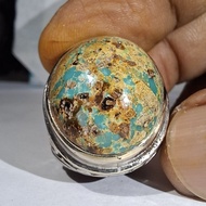 PERSIAN TURQUOISE biru TOSCA EST DIM 21.5x19x11 Ring 7