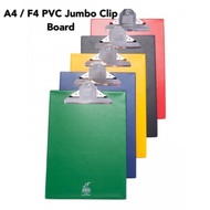 F4 / A4 PVC Jumbo Clip Board (F4 / A4 Size) Folder / Holder / File