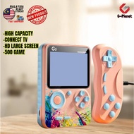 G5 Dual HD Screen Macaron Handheld Game Console Contra Mini Arcade 500 Game Charging Portable Game P