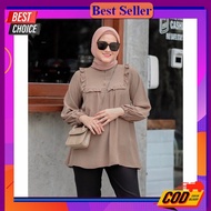 Rulles Blouse Moscrepe Latest Cute Model D Fara Top