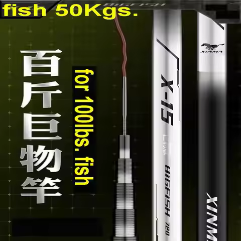 ZZ343 Big Fish Fishing Rod Superhard Lighter Hi-Carbon 40T 60T 3.6m 4.5m 5.4m 6.3m 7.2m 8.1m 9m 10m 