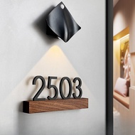 solid wood Customised Unit Sign door sign/unit number Unit Number Signage Home