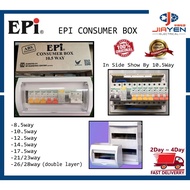EPI PVC DB BOX/PVC MCB Box / PVC CONSUMER BOX 8.5/10.5/12.5/14.5/17.5/21+2/26+2 WAY Jiayen
