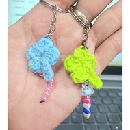 Phone decoration lanyard, 4-leaf clover keychain, lucky item, hand made