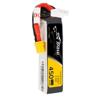 Tattu 3S Lipo Battery 11.1V 450mAh 3S 75C Lipo Battery with XT30 Plug - Long SizeFor Micro FPV Racin