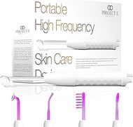 D'arsonval High Frequency Wand Argon Gas by Project E Beauty | Tightens Lifts Skin | Anti-Acne | Wou