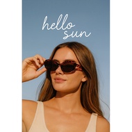 HELLO SUN HS 103 - black kacmata | Women's sunglasses | Korean sunglasses | Korean fashion Glasses |