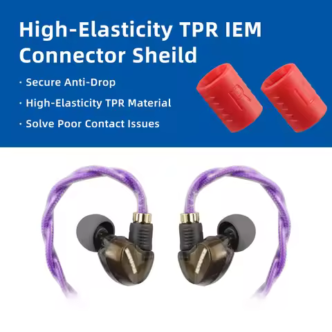 OKCSC Prevents Rotation and Detachment TPR Material IEM Cable Pin Fixed Protector Suitable for SHURE
