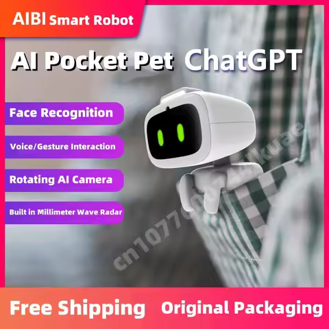 AIBI Smart Robot AI Pocket Pet Toys intelligent Support Voice Conversation GPT Rotating Camera Kawai