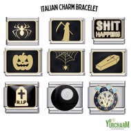 yourcharm italian charm bracelet Can Choose Your Own Pattern set:Black