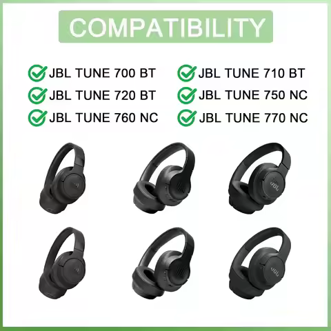 Headphone Earpads for JBL TUNE 700BT 710BT 750BTNC 760NC 770NC Headphones Replacement Headband Ear P