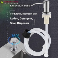 BEBETTFORM Soap Dispenser No-spill Home Extension Tube Detergent Stainless Steel Lotion Dispenser