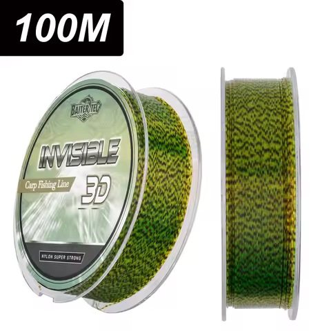 100M Invisible Fishing Line Speckle Fluorocarbon Coating Line 0.14mm-0.50mm 4.13LB-34.32LB Super Str