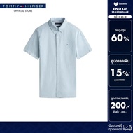 Tommy Hilfiger เสื้อเชิ๊ต ผู้ชาย รุ่น MW0MW41053 C1O - สีน้ำเงิน