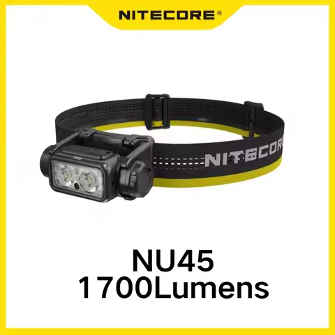 NITECORE NU45 Lightweight Headlamp 1700Lumens,Type-C Rechargeable ,Bulit-in 4000mAh Battery 8*Nitela