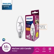 Philips E14 5.5-40W 2700K Amber Candle Led Lamp Led Bulb