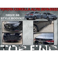 TOYOTA COROLLA ALTIS 2019-2022 DRIVE68 D68 68 FULLSET BODYKIT (DRIVE 68) SKIRT LIP FOR ALTIS ABS D68