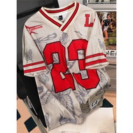 Men's summer sports college popular 3d digital printing mesh fabric basketball jersey football jerse