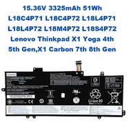 15.36V 3325mAh 51Wh L18C4P71 L18C4P72 L18L4P71 L18L4P72 L18M4P72 L18S4P72 Lenovo CARBON 7TH GEN 2019