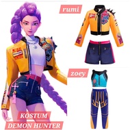 TOKYOBERRY KPOP DEMON HUNTER RUMI ZOEY COSPLAY COSTUME ANIME HALLOWEEN CHARACTER PARADE CHILDREN DEM