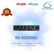 RG-ES205GC-P 5-Port Gigabit Smart Cloud Mananged PoE Switch