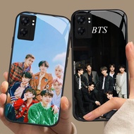 CK-46 BTS ARMY BT21 HD Glass Casing for OPPO A57 A77S A17 A36 A77 A57S A76 A96 Reno 10 13 Pro Realme