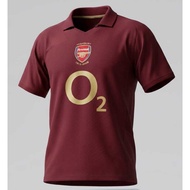 Arsenal 2005 maroon highbury short sleeve retro jersey