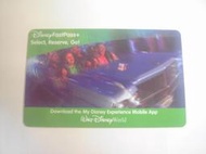 美國迪士尼樂園磁卡式門票，僅供收藏！