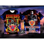 Krkean KRK FRAT SHIRT Full Sublimation KRK ARMY SHIRT Full Sublimation 3D T Shirt Summer Short Sleev