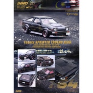 1/64 Inno Toyota Sprinter Trueno AE86 Black Limited Tec-Art's Trackerz Fest Malaysia