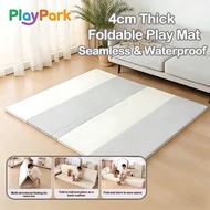 Playpark Foldable & Waterproof 4cm Thick Play Mat Thickened Anti Fall Floor Mat for Children's home 
