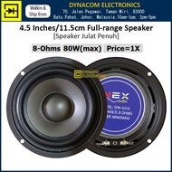 4.5 Inches 11.5cm Full-range Speaker [Speaker Julat Penuh]