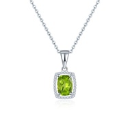 Lohaspie Jewelry Pure Pendants Silver 925 Original Natural Garnet 925 Sterling Silver Simple Stytle