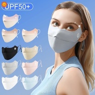 UPF50+ Cycling Sun Protection Ice Silk 3D Face Mask Anti-UV Breathable Bandana Women Hunting Running Sport Mask  JP6