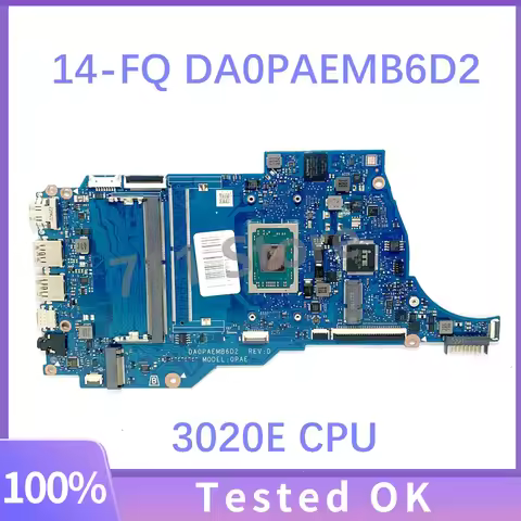 For HP 14-FQ 14-DQ Laptop Motherboard DA0PAMB16A0 DA0PAEMB6D2 DA0PAEMB6D0 DA0PAMB16A1 DA0PAFMB6J0 DA