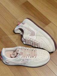 ✨正貨 Nike Air Force 1 '07 情人節限定 白粉色女裝休閒板鞋