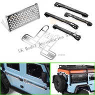 Metal Side Window Folding Table/tail Lampshade/door Handle Accessories for 1/8 RC Crawler Car Traxxa