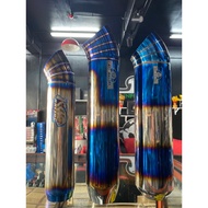KIT RACING🇹🇭🐵TITANIUM EXHAUST MUFFLER INLET 2.5INCH OUTLET (3/3.5/4ICH)