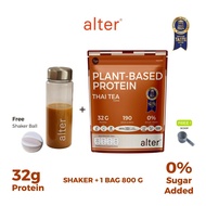 1 Bag with with Alter Shaker : Alter SOY Plant-Based Protein Thai Tea รสชาไทยขนาด800กรัม: โปรตีนพืช 