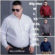 KEMEJA JUMBO MEN'S PLAIN SHIRT 2XL 3XL 4XL 5XL 6xl - PREMIUM MEN'S FORMAL SHIRT