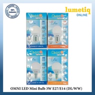 OMNI LED Bulb 3W E27/E14 (Daylight/Warm White)