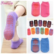 [1-15Yrs] Anti Slip Floor Socks Kids Children Trampoline Sock Parent-Child Yoga Socks Newborn Baby Footwear