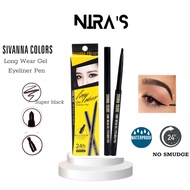 (Super matte, Easy to draw)Sivanna Colors Long Wear Gel Eyeliner Pen HF777 waterproof and smudge-pro