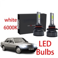 ไฟไฟหน้ารถมอเตอร์ไซค์แบบ LED หน้าหลอดไฟคู่ Xuming สำหรับ Mercedes-Benz W201 190D 190E 1982-1993