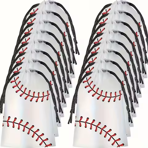 20pcs,Baseball Gift Bag, Boys' Birthday Baseball Theme Party Supplies, Party Bag, Party Gift Bag, Cr