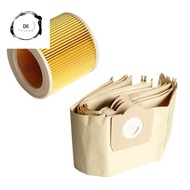 5X Dust Bag 1X Filter for KARCHER WD3 Premium WD 3,300 M WD 3,200 WD3.500 P 6,959-130 Vacuum Cleaner