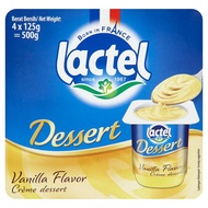 🔥Same Day Delivery🔥Lactel Crème Dessert Vanilla Flavor 4 x 125g (500g)