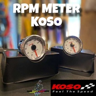 METER RPM KOSO 48MM WHITE/PUTIH ORIGINAL KOSO METER BULAT JARUM ACCESSORIES MOTOR YAMAHA HONDA Y15ZR