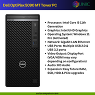 Dell OptiPlex Precision Inspiron XPS Desktop Tower PC | Intel Core i5 6th 7th 8th 9th 10th 11th Gene