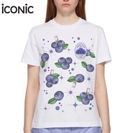 iCONiC BLUEBERRY CRYSTALS JUICE T-SHIRT #6657 เสื้อยืด พิมพ์ลาย น้ำผลไม้ รสบลูเบอรี่ ติดคริสตัล วิบว